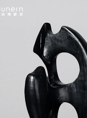 现简约火焰摆件代样板房间售LXK处楼客厅艺摆术桌面玄关柜软装饰