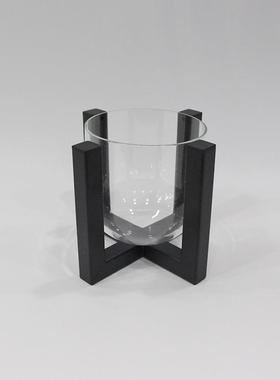 现架子+罩代约简假水花插酒装饰家居摆店件组合饰品样板别墅酒店