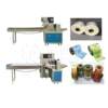 Small BST250 square towel O color PP roll film packaging machine handkerchief back sealing film bag label sealing machine feeding towel sealing machine