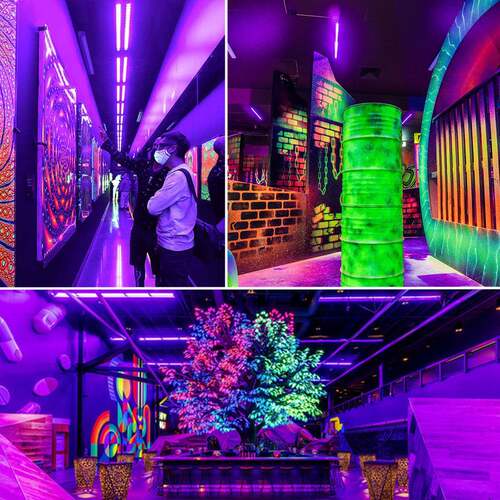 光UV洗墙灯紫E长条灯万圣节CD88836鬼屋光灯LED36W荧40LDs - 图2