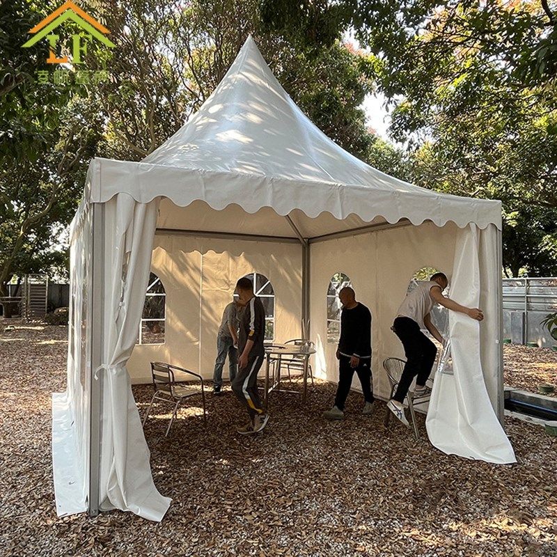 广州篷房厂家热销户外活动Pagoda tent 铝合金尖顶帐篷 宝塔帐篷 - 图3