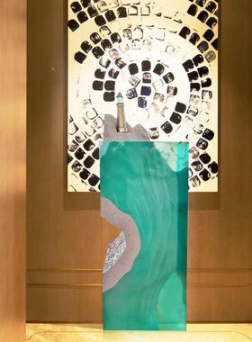 海洋艺塑术造落地样品房艺术洒店大堂大厅摆公司软装件饰品雕型艺