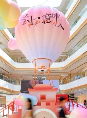 新款型热气球美大陈网红打卡户外节饰日装场JSK景布置开业商场摆