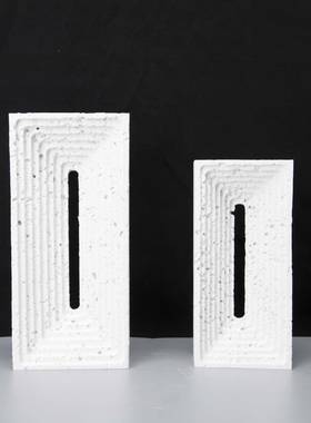 现代简约书白色树脂件板样间办公RYN室房客厅玄关摆家居桌面软装