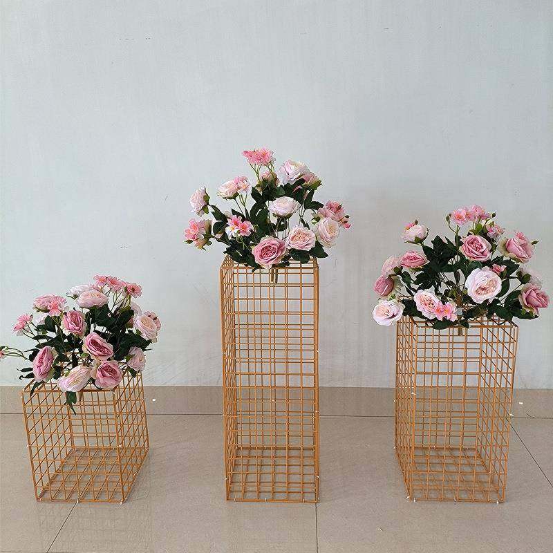 ZWK跨境商厂家直供电网格几何方路引三件套婚礼迎框饰宾背景装摆,淘宝优惠券,粉丝福利购,淘宝优惠卷