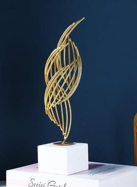 7140B风生水起招办财摆件现代轻奢公桌品面装饰玄关电视柜工室艺