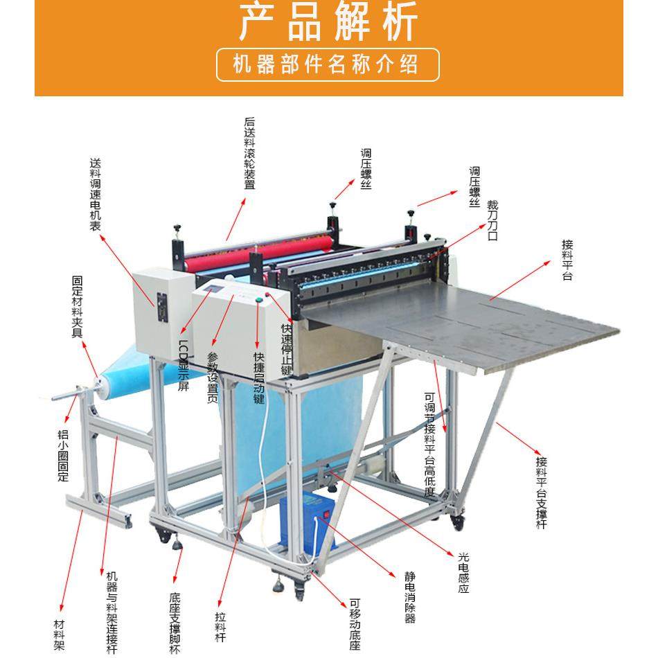 全自动无纺布切片机不织布切布机电脑植绒布切断机,淘宝优惠券,粉丝福利购,淘宝优惠卷