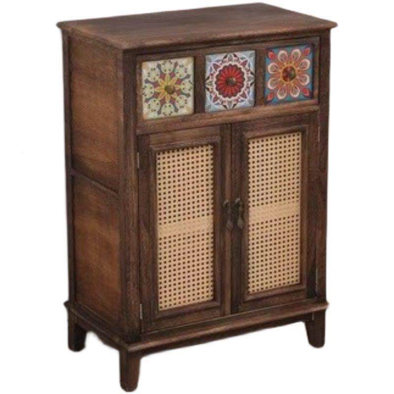 M*编实木收纳藤储物柜复6810古餐边柜玄式关茶水柜斗柜子客厅边柜,淘宝优惠券,粉丝福利购,淘宝优惠卷
