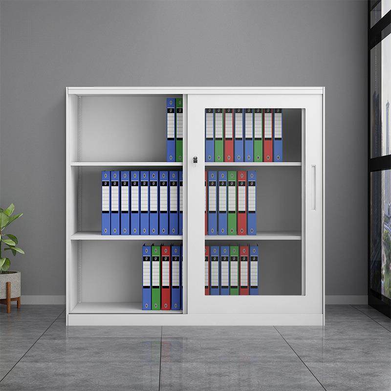 拉钢制办公铁柜皮书柜资料档案柜4文件柜A移门ag-02小矮柜带锁玻,淘宝优惠券,粉丝福利购,淘宝优惠卷