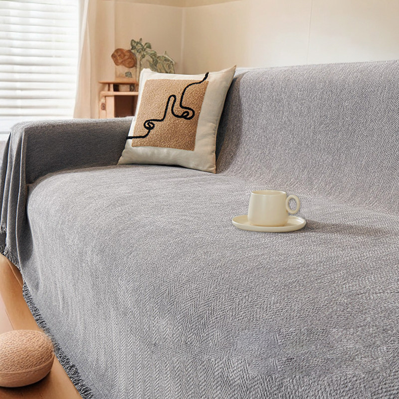 新款沙发盖布雪尼尔四季通用防猫抓防滑高级感沙发巾沙发套罩,淘宝优惠券,粉丝福利购,淘宝优惠卷