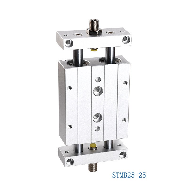 STMB滑台气缸双杆双轴复动型双缸双出气动10/16/20/25X50X75X100 - 图3