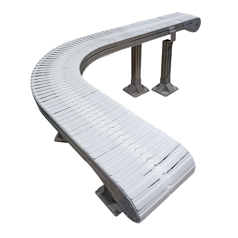 直供柔性链输送机平顶链板线环形输送线转弯柔性链板流水线 - 图3