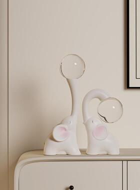 水晶球饰电酒柜摆客厅件大气上档次轻奢装70434653视品感