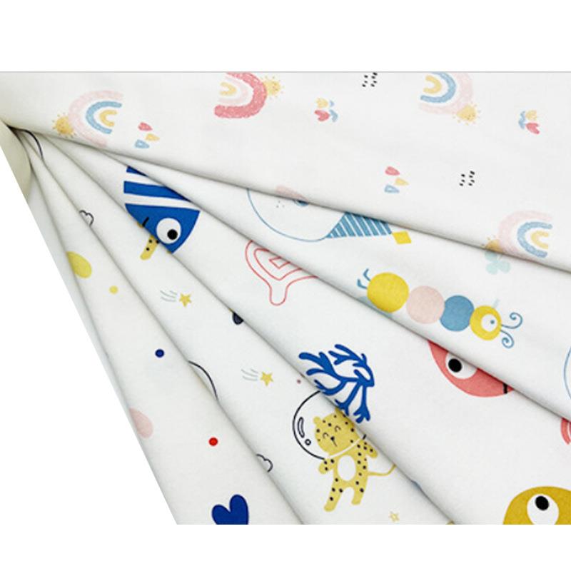 纯棉数码睡类印花汗布A儿婴幼童袋碎花裙口903水巾胶浆印花服饰印 - 图3