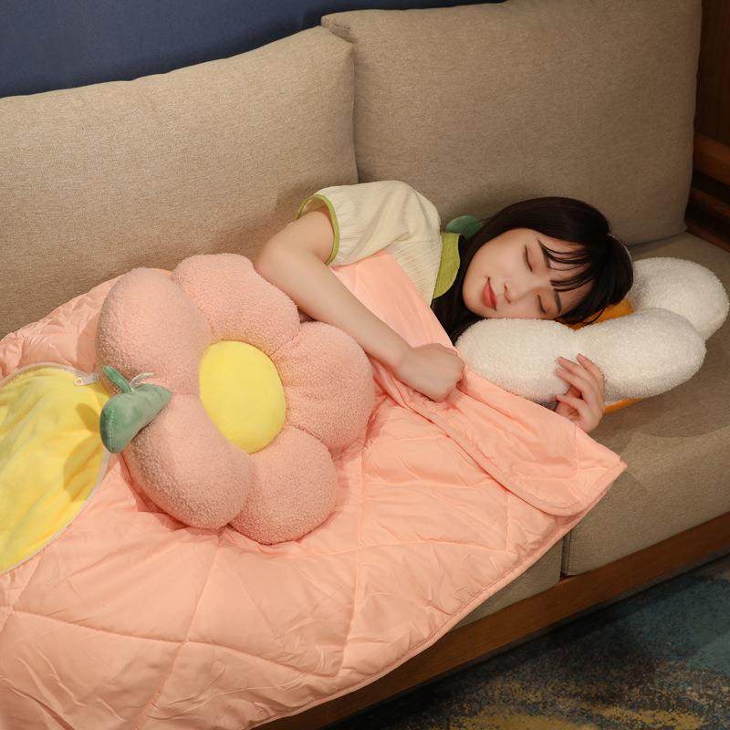 冬天二合一季朵抱枕被子办公室两午睡毯子花F5M68121被用午休枕头,淘宝优惠券,粉丝福利购,淘宝优惠卷