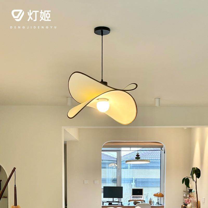 灯姬新款法式中古薯片卧室吊灯客厅灯餐厅布艺日式南洋复古吊灯,淘宝优惠券,粉丝福利购,淘宝优惠卷