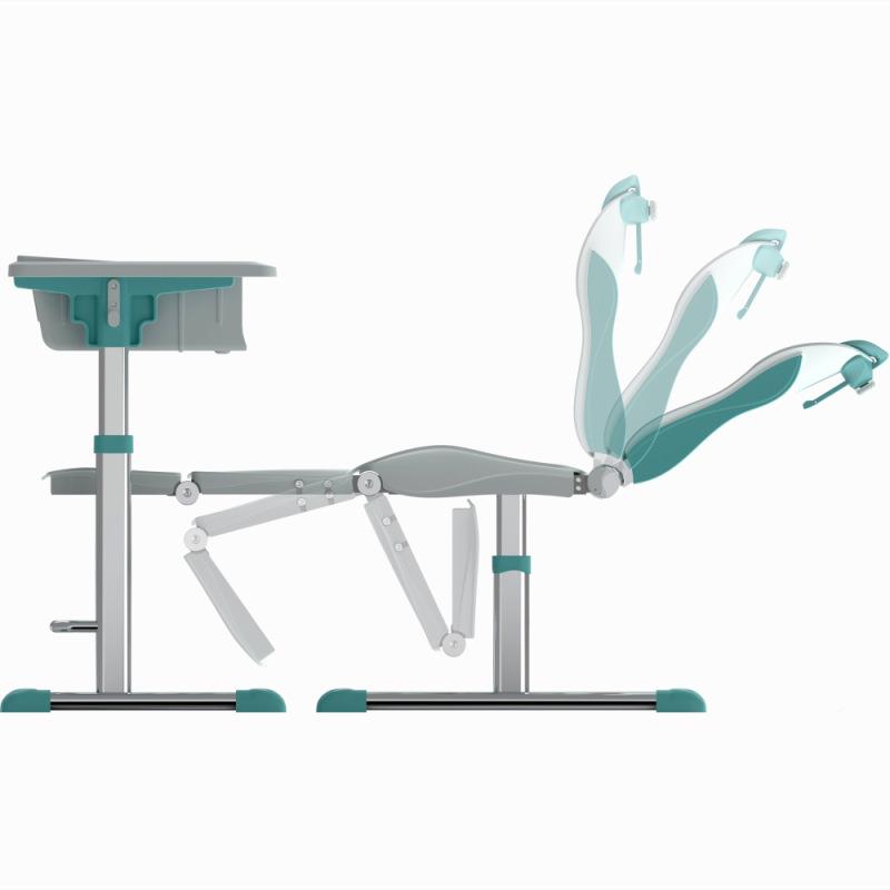 盈中煌小学生午休课桌手摇课升椅降多档调节JYU功能校用午休桌椅 - 图3