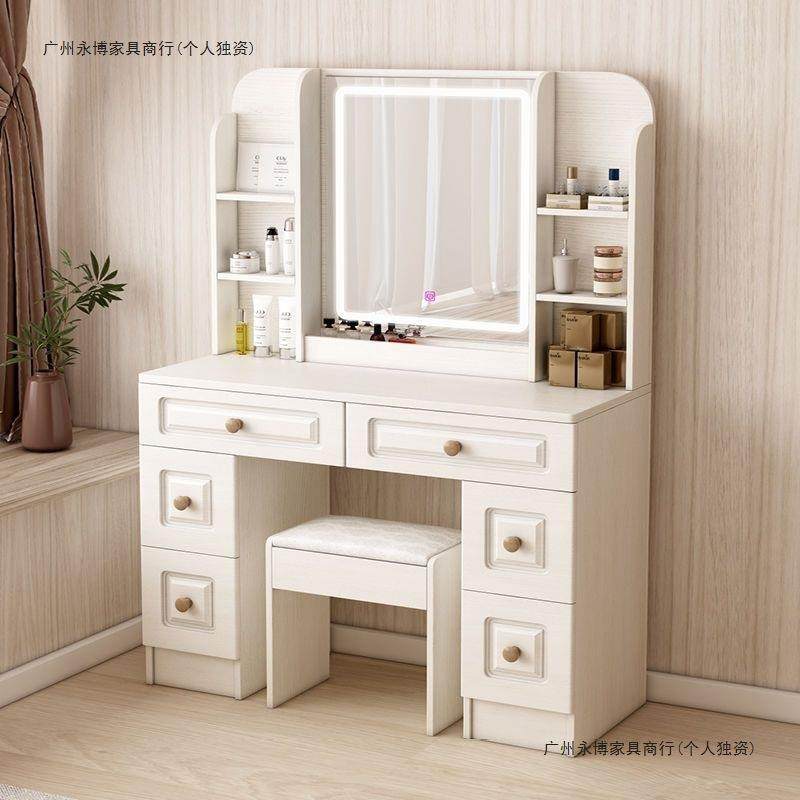 梳妆台卧室26现代简约梳户妆妆台镜化妆桌小型梳台收纳子盒,淘宝优惠券,粉丝福利购,淘宝优惠卷