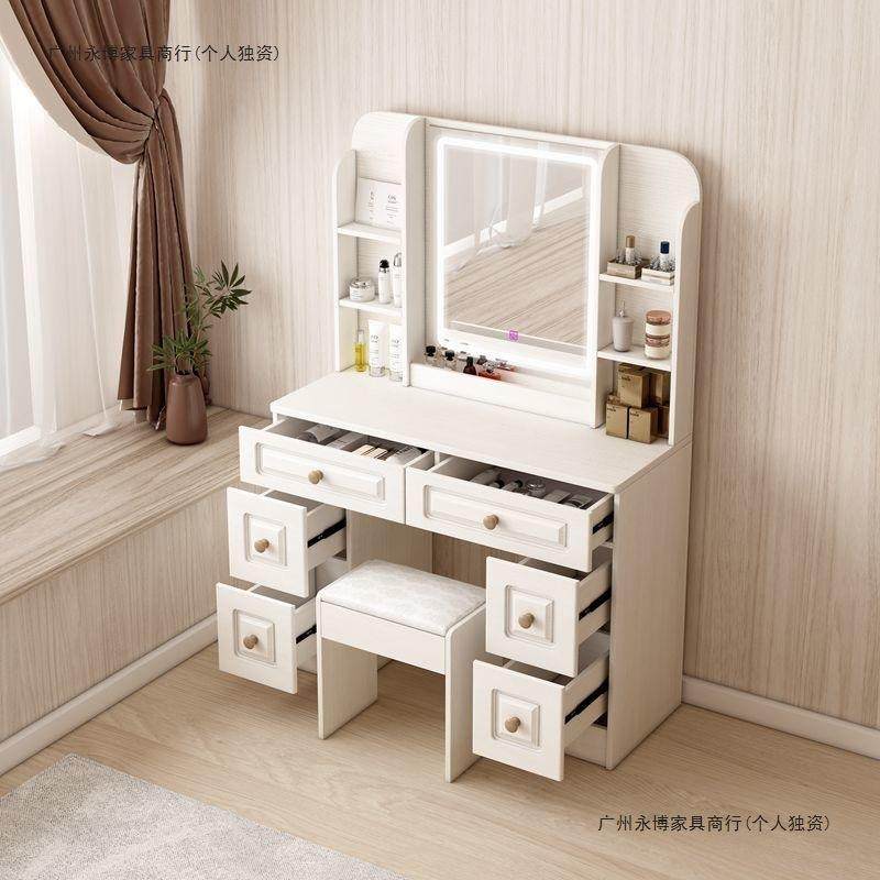 梳妆台卧室26现代简约梳户妆妆台镜化妆桌小型梳台收纳子盒,淘宝优惠券,粉丝福利购,淘宝优惠卷