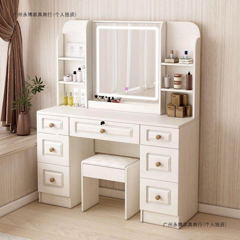 梳妆台卧室26现代简约梳户妆妆台镜化妆桌小型梳台收纳子盒,淘宝优惠券,粉丝福利购,淘宝优惠卷