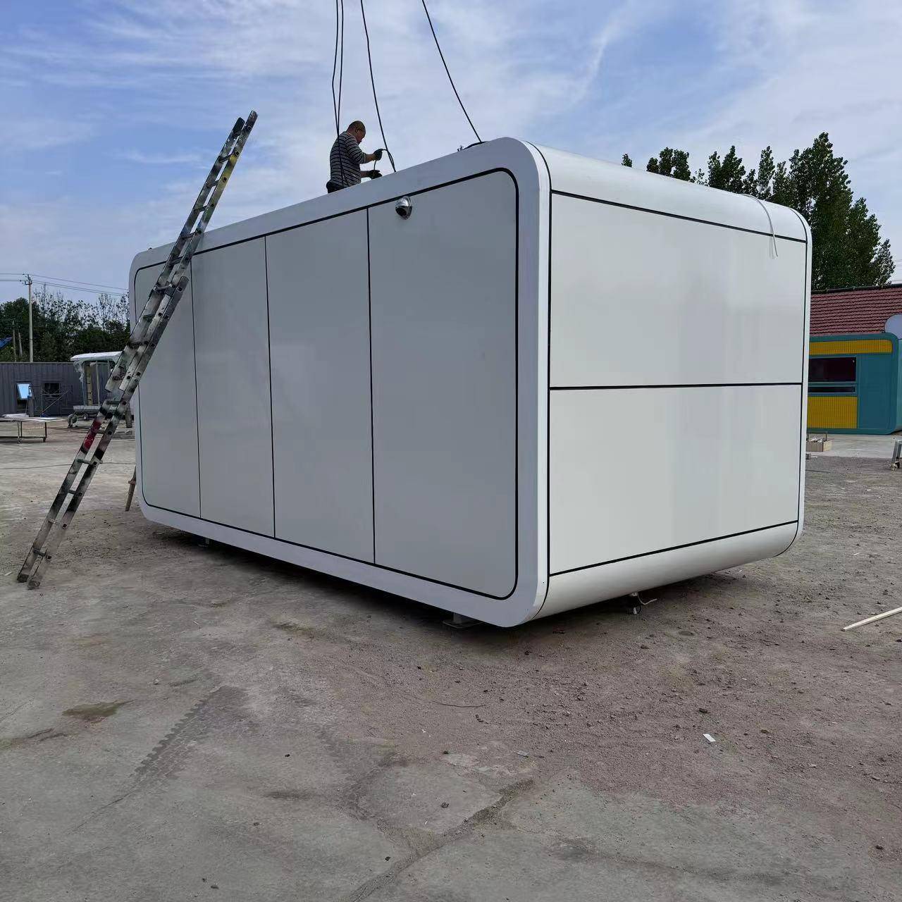 苹果仓房太空舱民宿阳光房集成房屋户外办公室茶室待客住人家用 - 图2