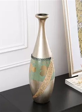 新中式复古陶瓷花瓶欧式美式客厅电视柜玄关入户门摆件酒柜装饰品