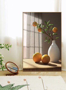 北欧小清新客g厅装饰画创意花朵挂饰花瓶挂画餐厅背景墙面卧室壁