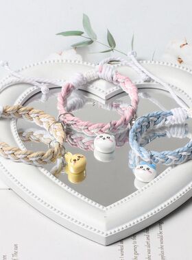 卡通情侣手链一对磁吸高颜值学生党二人三人闺蜜手绳儿童女童女孩