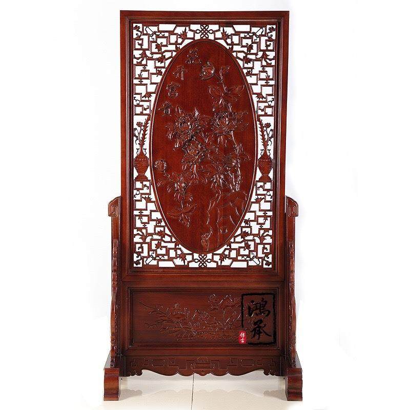供应东阳木雕落地屏风落地插屏可移动中式古典实木玄关隔断,淘宝优惠券,粉丝福利购,淘宝优惠卷