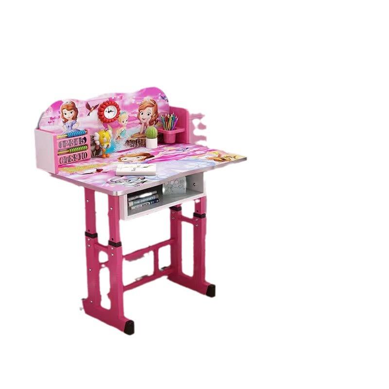 Study table, children's desk, primary school student writing table and chair set, lifting desk, solid wood desk, simple home use