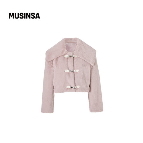 Not your rose韩国25秋冬毛绒水手夹克复古可爱休闲风外套MUSINSA - 图2