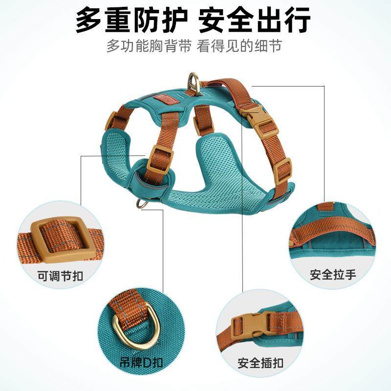 狗狗牵引出绳968背心式遛狗外绳宠物胸背熊大中小型犬金毛柯基比,淘宝优惠券,粉丝福利购,淘宝优惠卷
