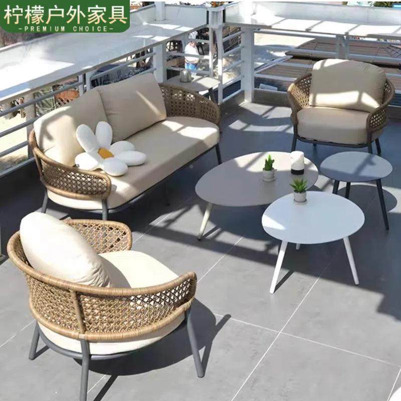 户外庭发藤编别金墅民宿168藤编沙发椅防水防晒院沙户外家具铝合,淘宝优惠券,粉丝福利购,淘宝优惠卷