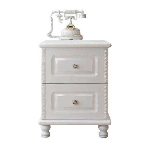 简欧床头柜窄无品牌/缝实木35m/40/c20宽迷你欧式窄小型床边柜3超 - 图3