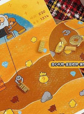 黄金矿工相框diy画框6寸7床头柜装饰高级摆件情人节男女朋友礼物