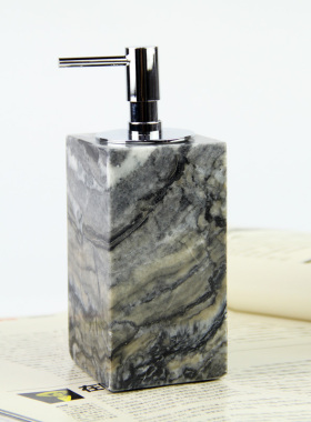 样板房售楼部洗手台大理石托盘洗手液瓶浴室柜化妆品香熏花艺摆件