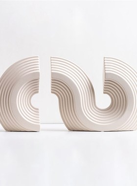 家居装饰品客厅博古置物架电视柜桌面茶几轻奢样板间书房几何摆件