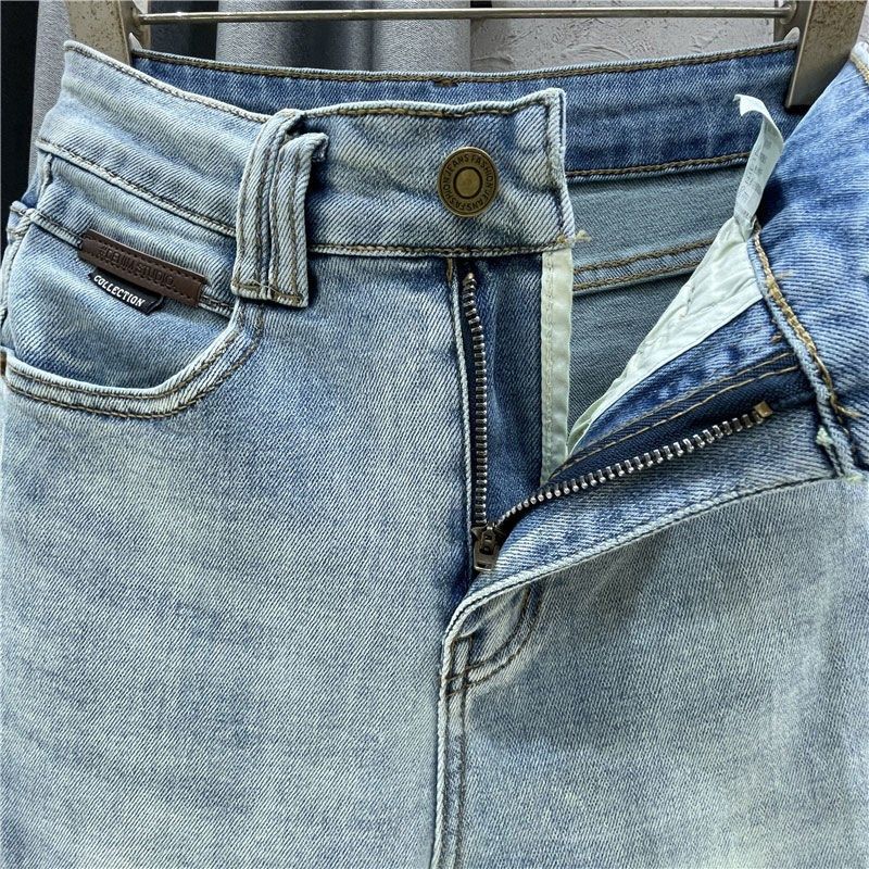 300斤大码女装新中式国风刺绣牛仔裤女胖mm百搭显瘦九分烟管裤子,淘宝优惠券,粉丝福利购,淘宝优惠卷