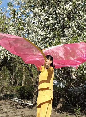软杆圆旗单层 新款圆旗舞蹈旗旗帜旌旗跳舞 多色可选节庆礼品