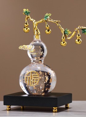 新中式福字葫芦摆件高档客厅家y居新房乔迁礼物书房玄关酒柜装饰