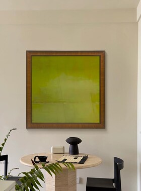 《绿意萌动》中古风客厅装饰画法式高级感卧室挂画绿色复古餐厅画