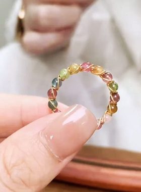 【小张同款】灵隐七夕礼 定情 碧xi料 多色戒指 开口戒/可调 礼盒