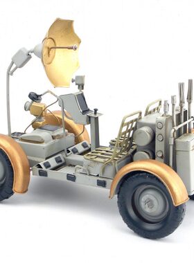 复古铁艺月球车模型摆件仿古做旧装饰品工艺品桌面摆件创意礼物