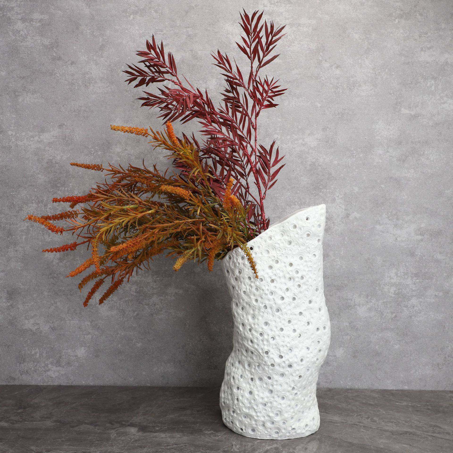 现代简约不规则树脂花瓶花插样板房茶几桌面客厅书桌软装饰品摆件,淘宝优惠券,粉丝福利购,淘宝优惠卷