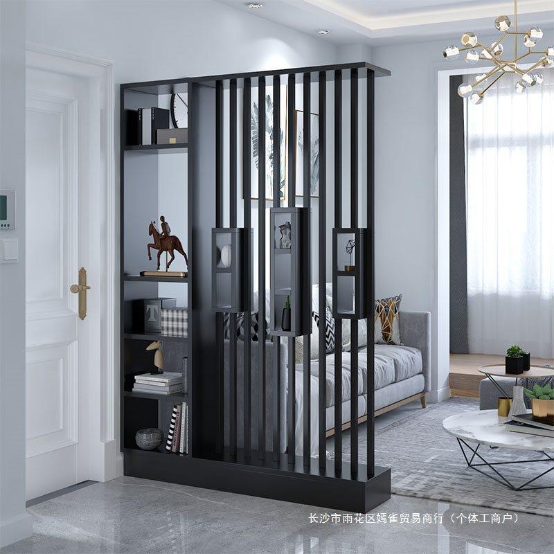 入户玄关屏风隔断客厅现代简约家用新中式小户型客厅靠墙置物架 - 图1