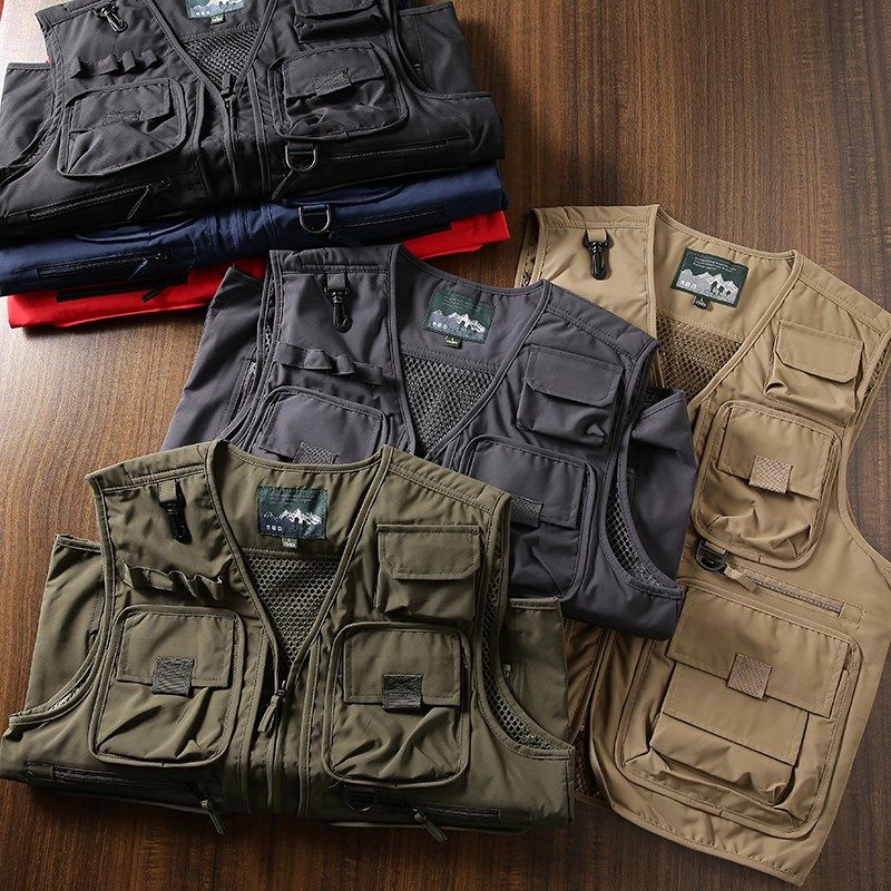 老美外贸机能多口袋工装马甲男士户外摄影钓鱼背心廉航马夹外套男,淘宝优惠券,粉丝福利购,淘宝优惠卷