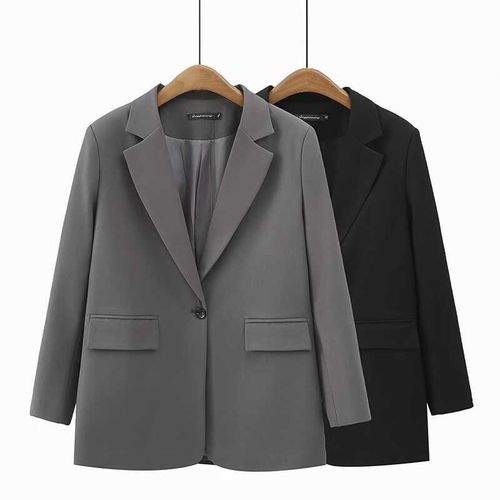 2025新品春装外穿孕妇西装外套宽松大码上衣春秋季韩版休闲西服 - 图3