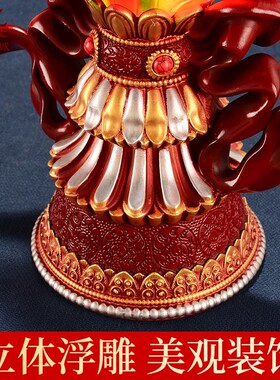 LED摩尼宝充电灯座室内家用八宝彩绘电子摩尼宝八吉祥八供摆件