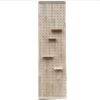 Solid wood hole board custom metal coat and hat partition wall custom storage rack storage rack wall wooden bookshelf