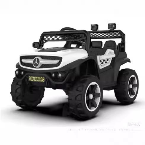 儿童车电动四轮汽车可坐人婴童电动越野车1-7岁男女孩遥控玩具车 - 图0